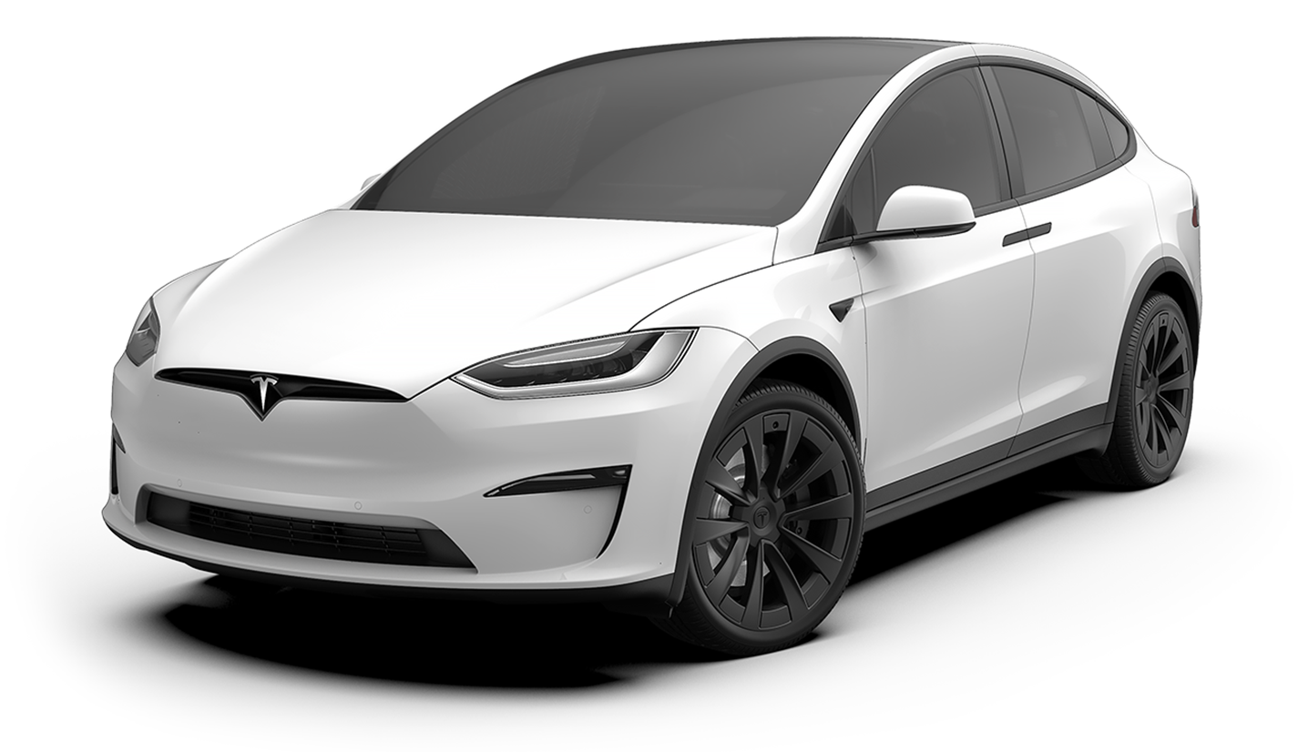 Tesla Model X 車身透視示意圖